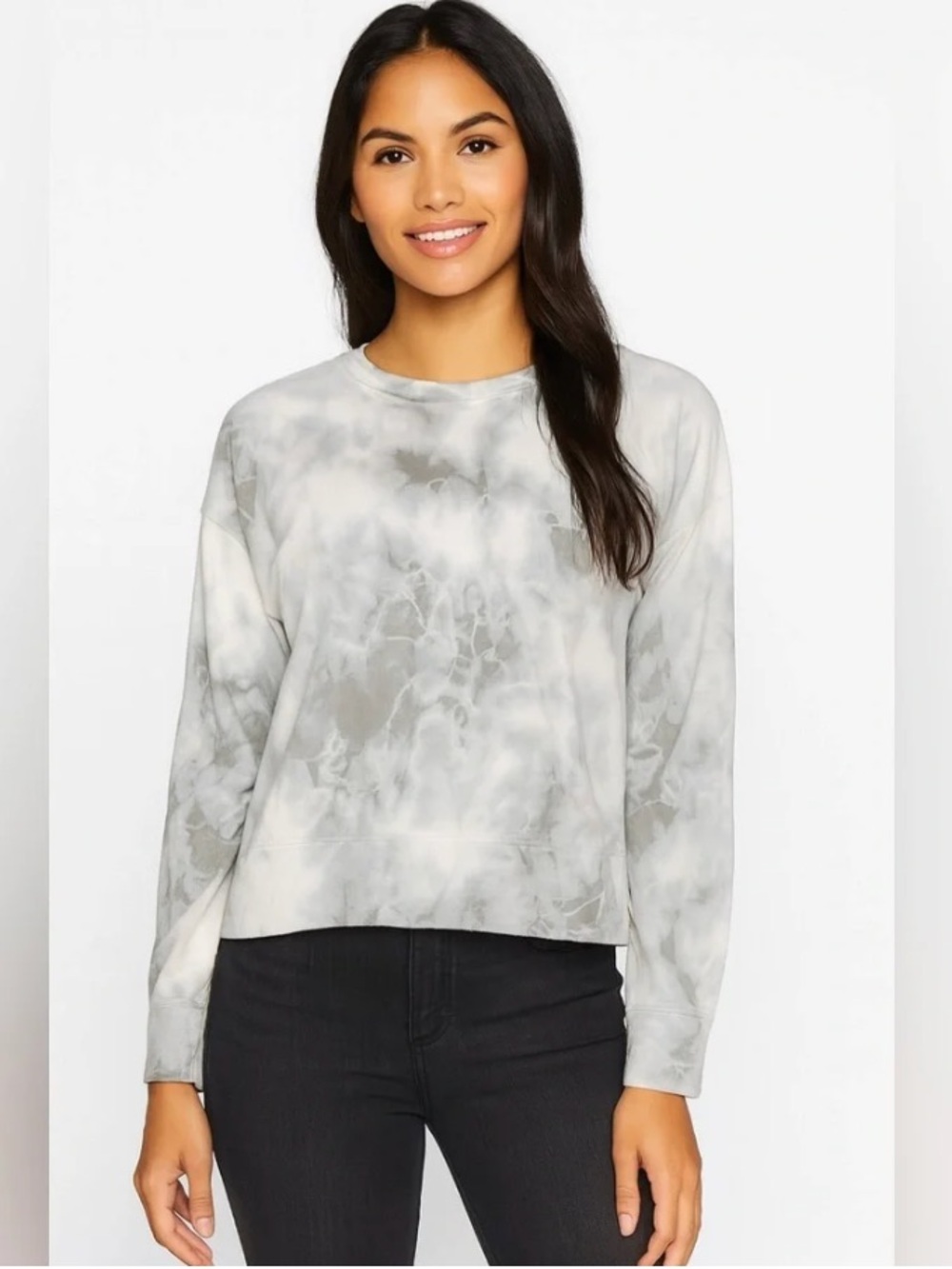 James Perse Supima Cotton Tie Dye Sweatshirt (3/L)